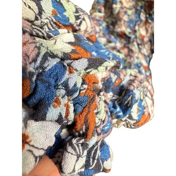 Floral Long Sleeve Midi Dress Women's Size XXL - Picture 5 of 13